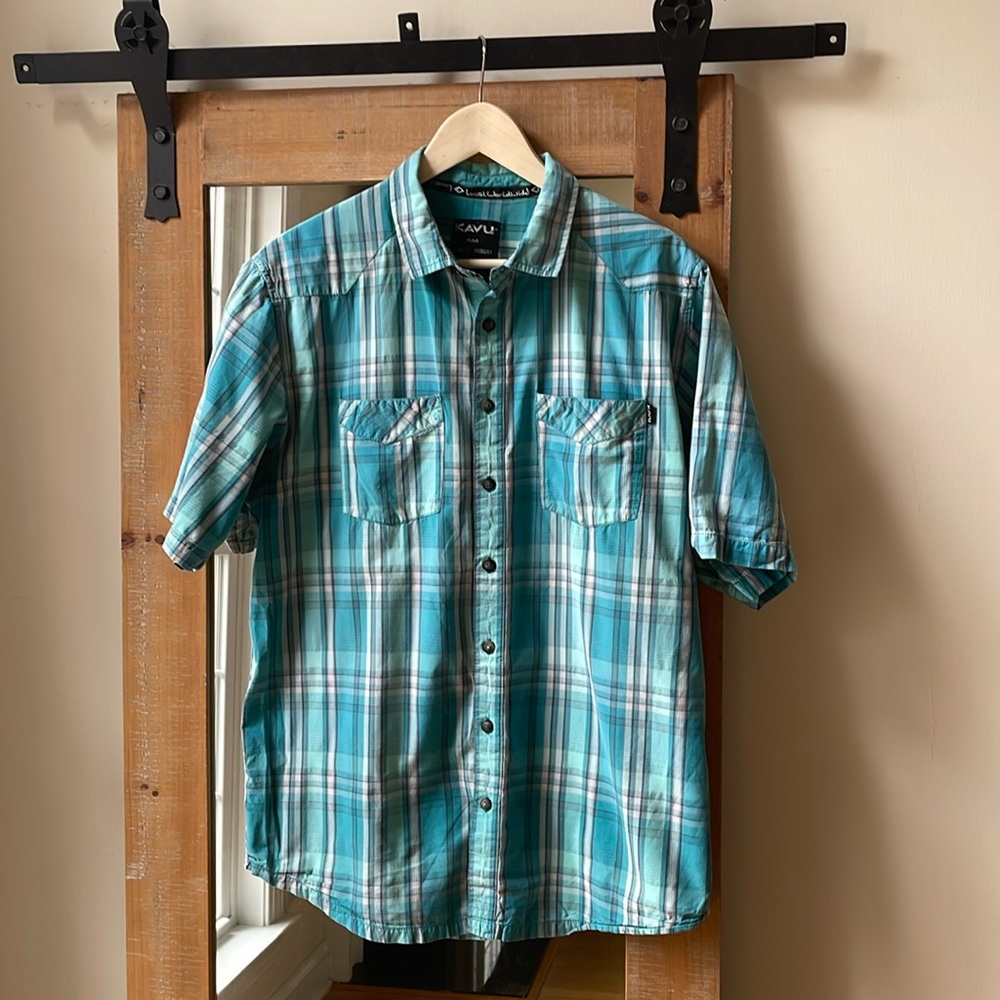 Kavu Plaid Hiking Shirt Size M